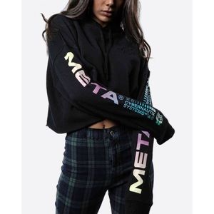Meta Cybernautix Cardie crop hoodie